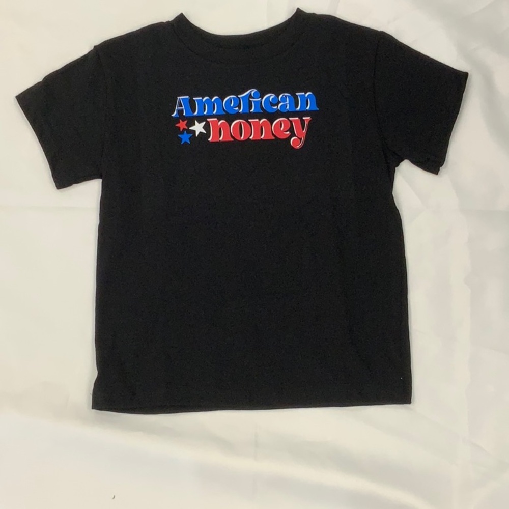 Rabbit Skins Black Short Sleeve Tee American Money Print